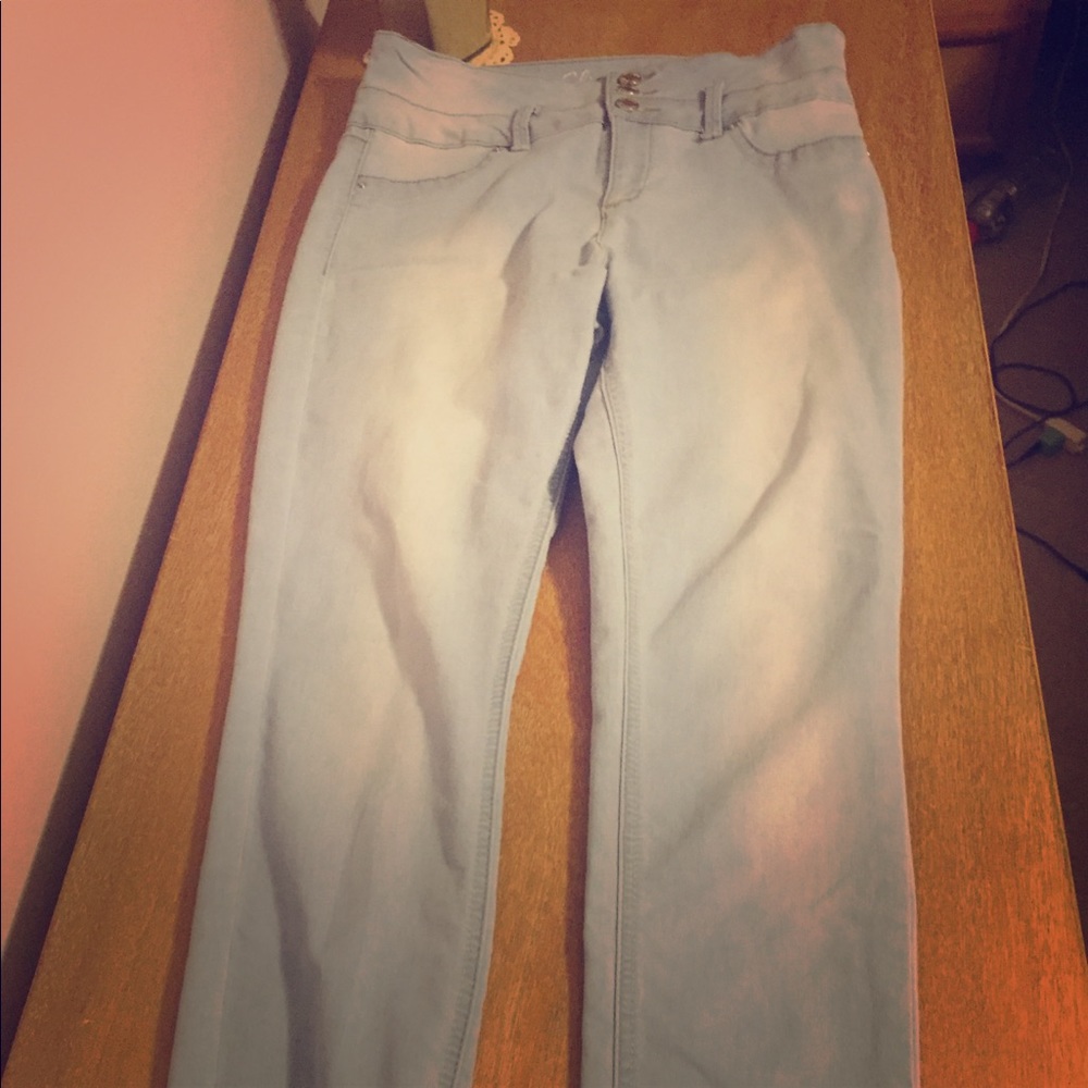 YMI. Light blue skinny jeans.